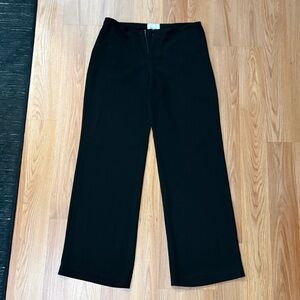 Reformation Jet Black Trousers